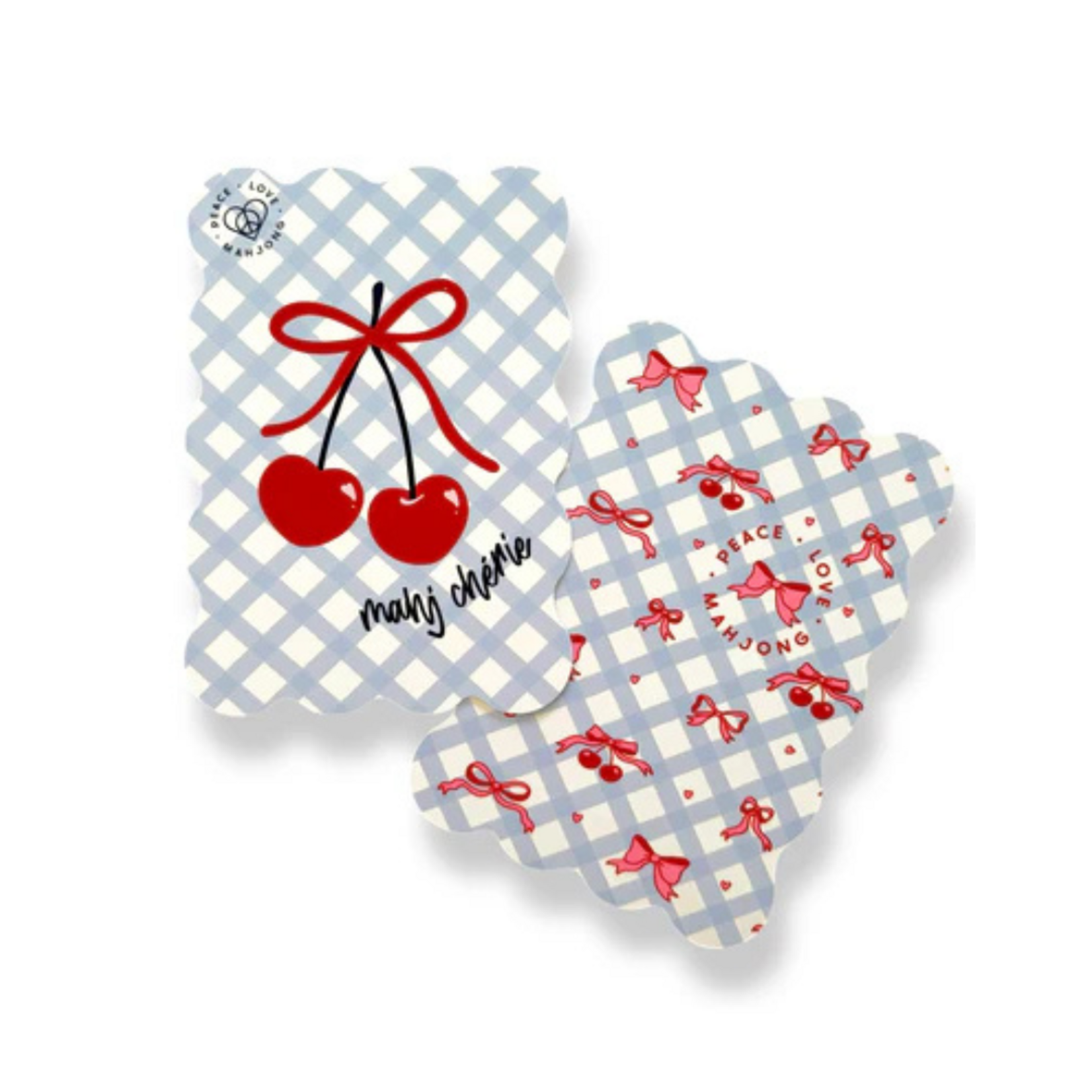 Peace Love Mahjong Mahj Cherie Mahjong Tile Shufflers (Set of 2)