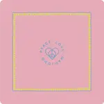 Peace Love Mahjong Light Pink with Chartreuse & French Blue Mat