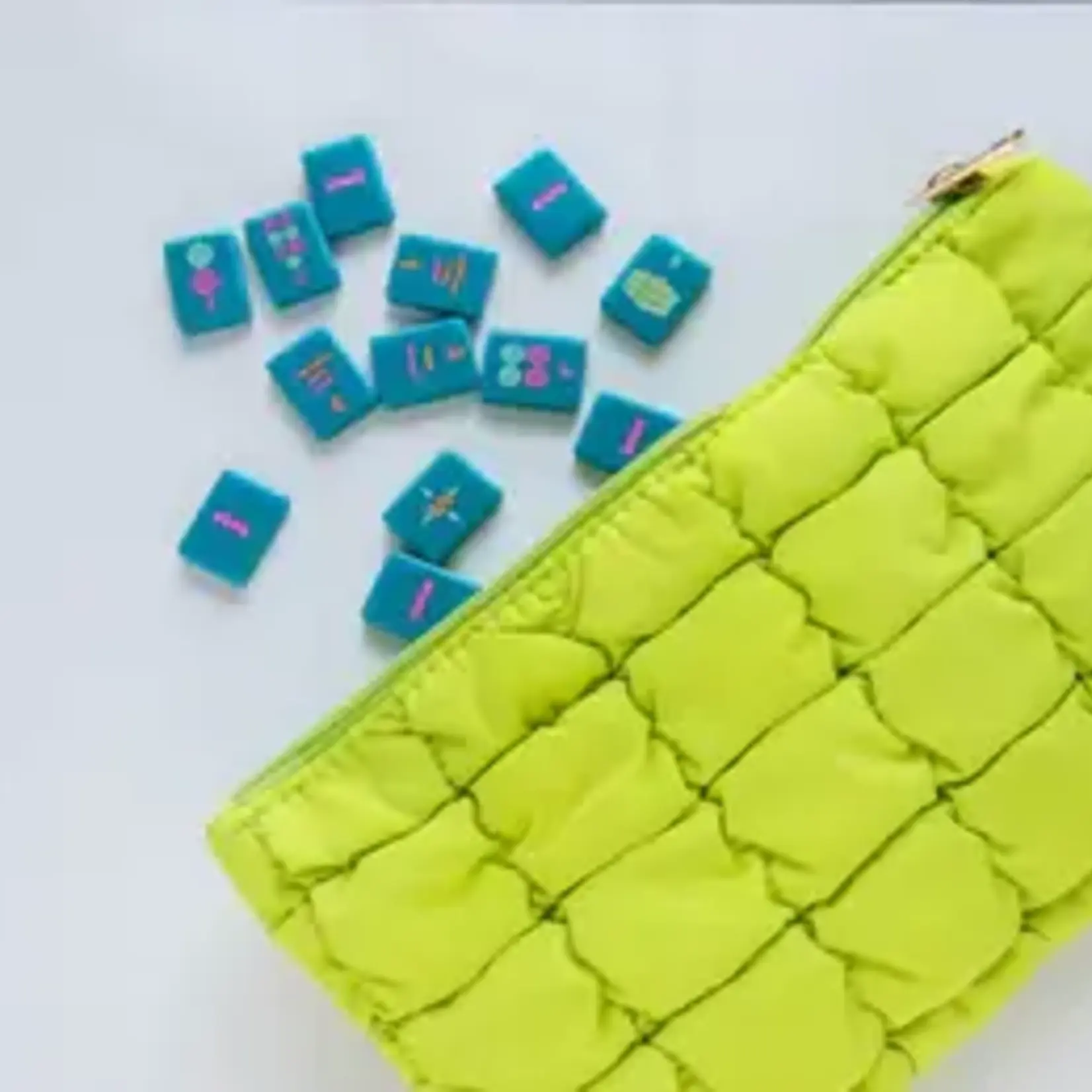 Peace Love Mahjong Little Mahj Totally Teal - Kids Mahjong Set
