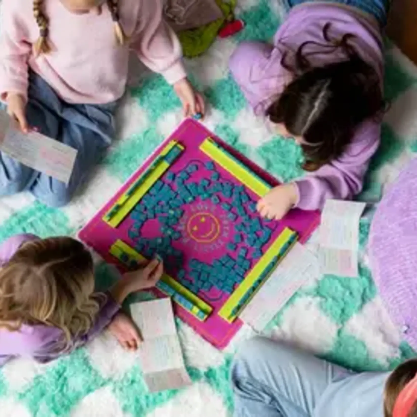 Peace Love Mahjong Little Mahj Totally Teal - Kids Mahjong Set