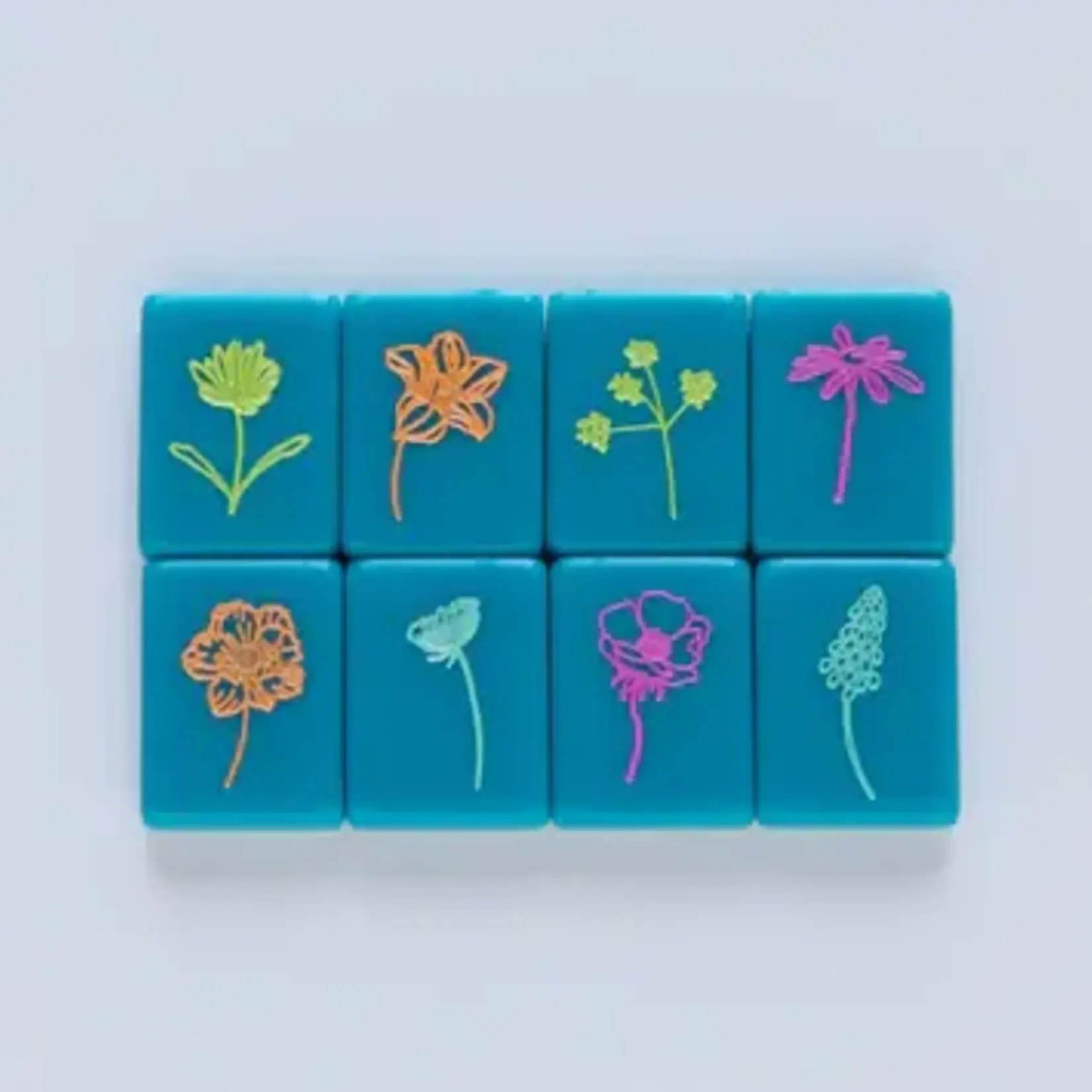 Peace Love Mahjong Little Mahj Totally Teal - Kids Mahjong Set