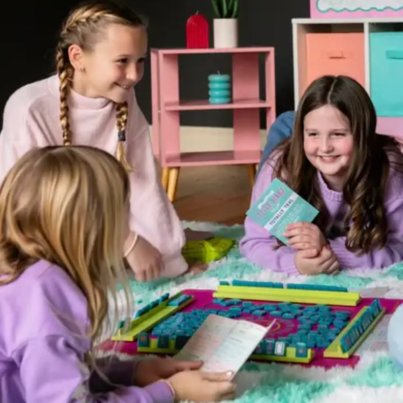 Peace Love Mahjong Little Mahj Totally Teal - Kids Mahjong Set