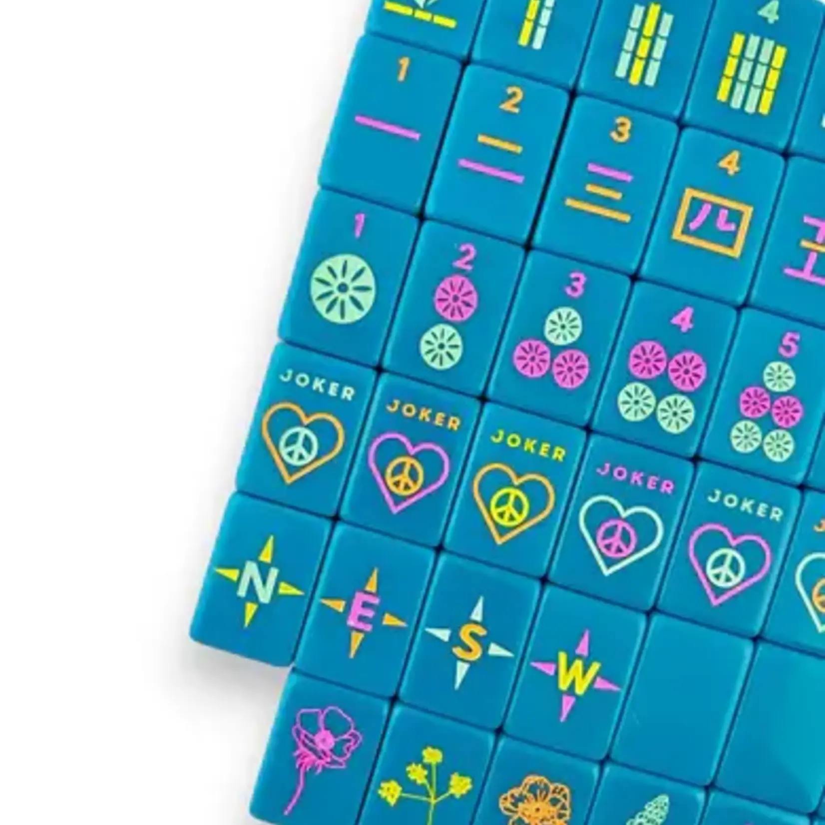 Peace Love Mahjong OG Mahj Tiles - Totally Teal