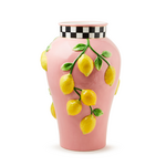MacKenzie-Childs tutti frutti lemon vase