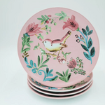 Dinner Plate Bird Pink - Set of 4