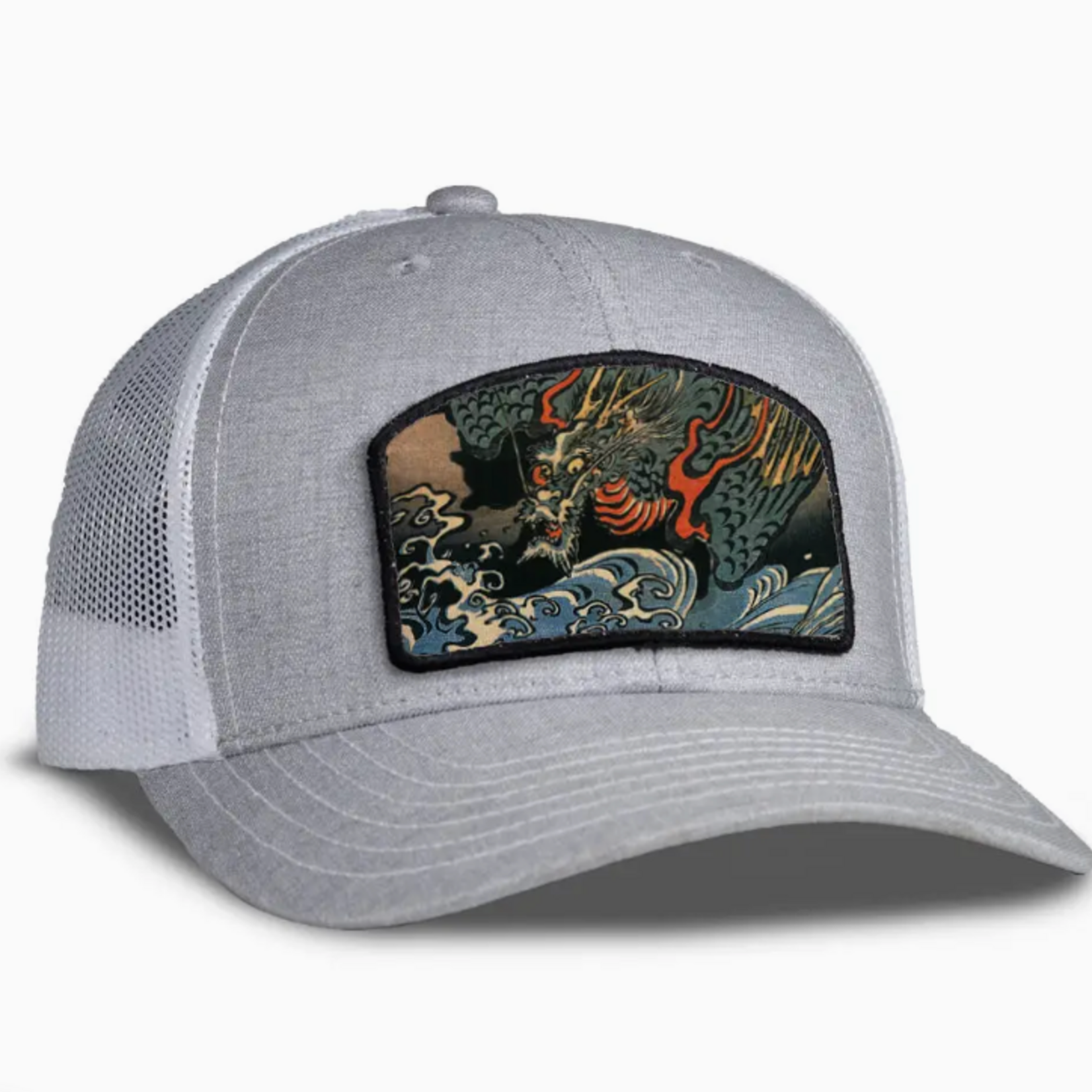 backerton Dragon Waves - Archie Trucker Hat Black