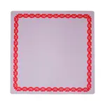 The Mahjong House Purple & Red Flower Border Mahjong Mat