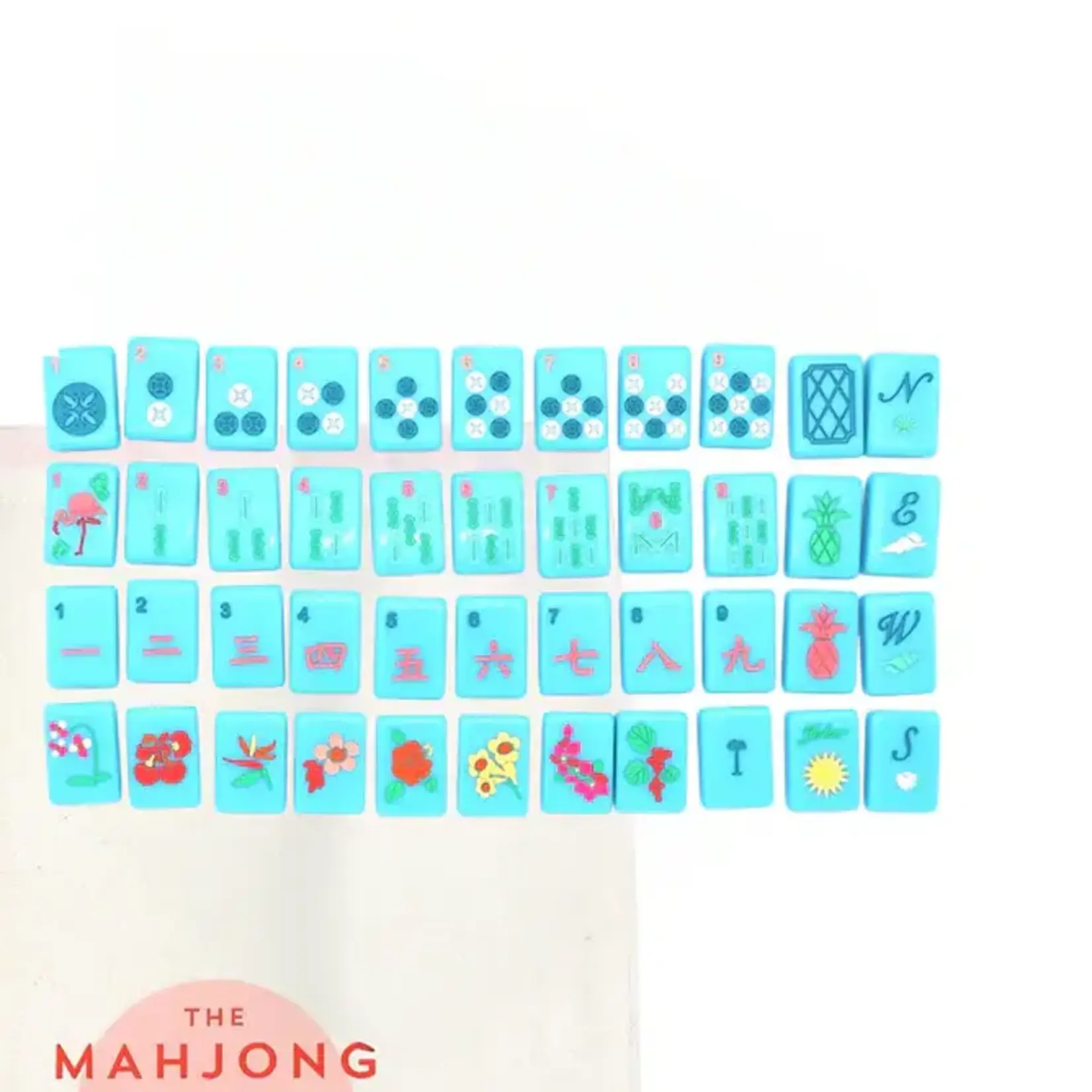 The Mahjong House Bright Blue Island Travel Mahjong Tiles