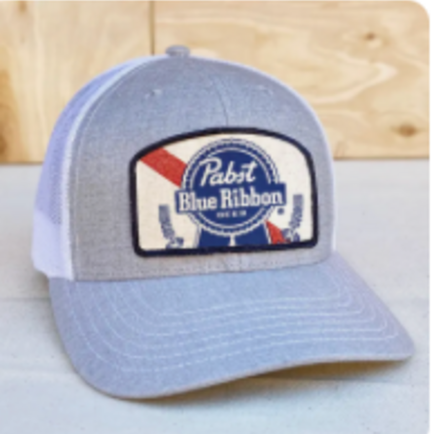 backerton Pabst Blue Ribbon - Archie Trucker Hat Gray