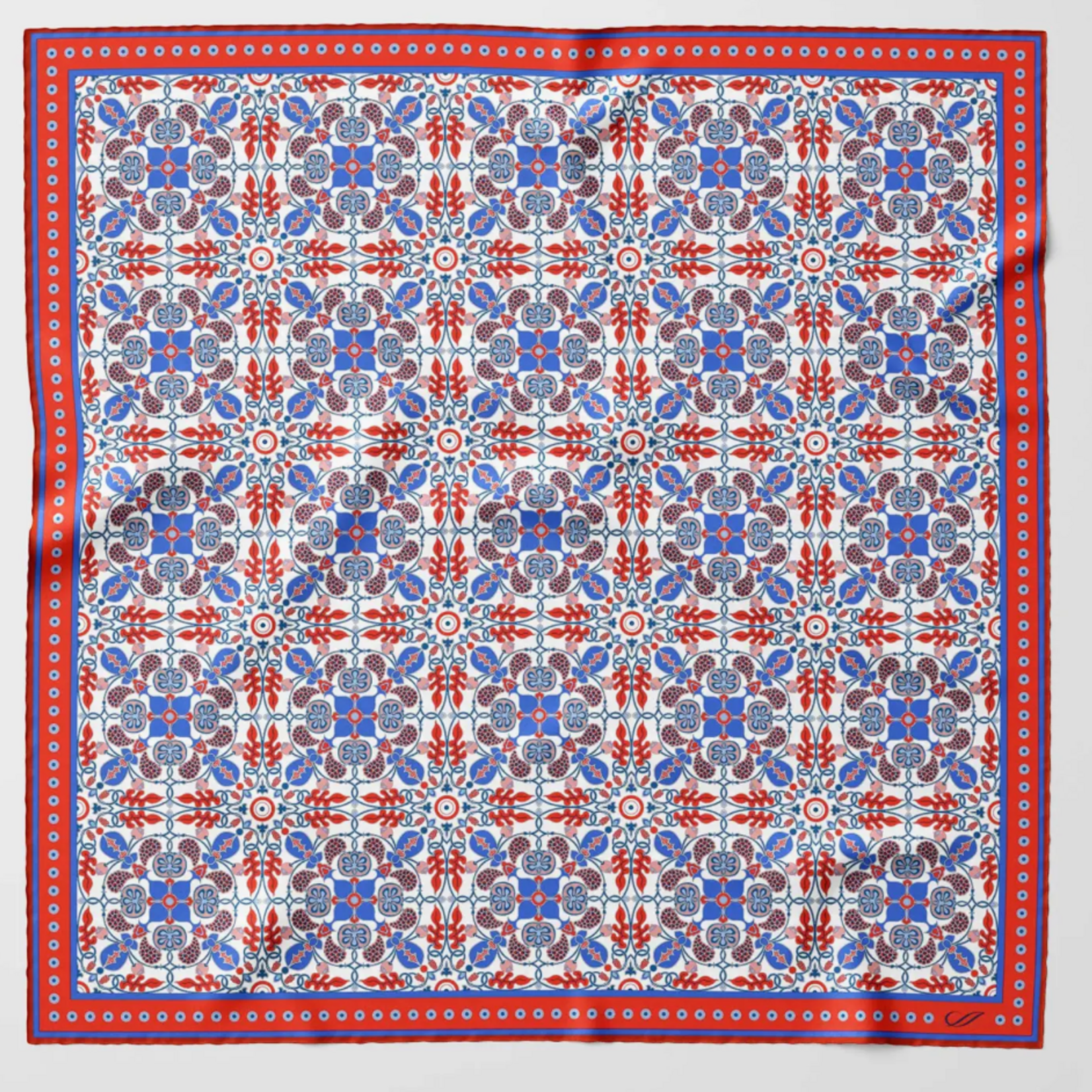 Elizabetta Made in Italy USA Nebbiolo - Silk Pocket Square - Red