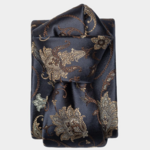 Elizabetta Made in Italy USA Prosecco - Silk Jacquard Tie - Midnight Blue Standard (3.25" x 58.5")