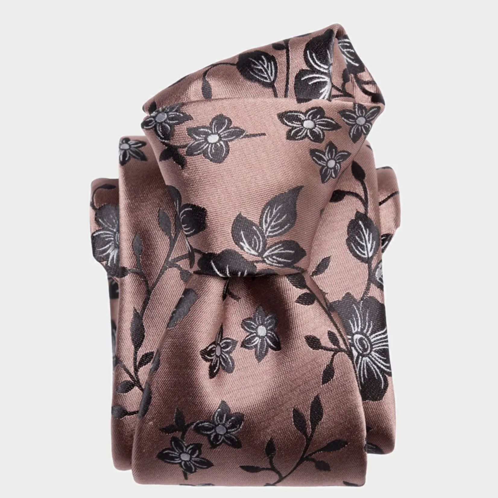 Elizabetta Made in Italy USA Silvio - Silk Jacquard Tie - Dusty Rose Standard