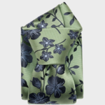 Elizabetta Made in Italy USA Silvio - Silk Jacquard Tie - Green Standard