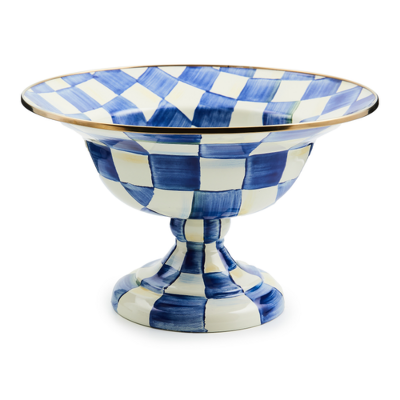 MacKenzie-Childs royal check large compote
