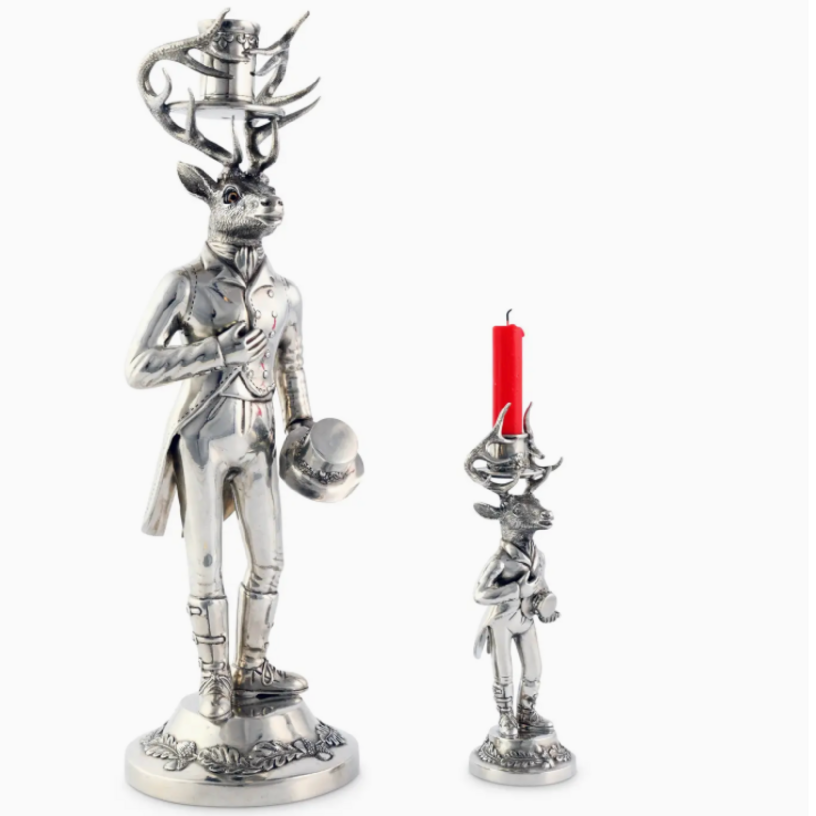 Vagabond House Gentleman Elk Tall Candlestick