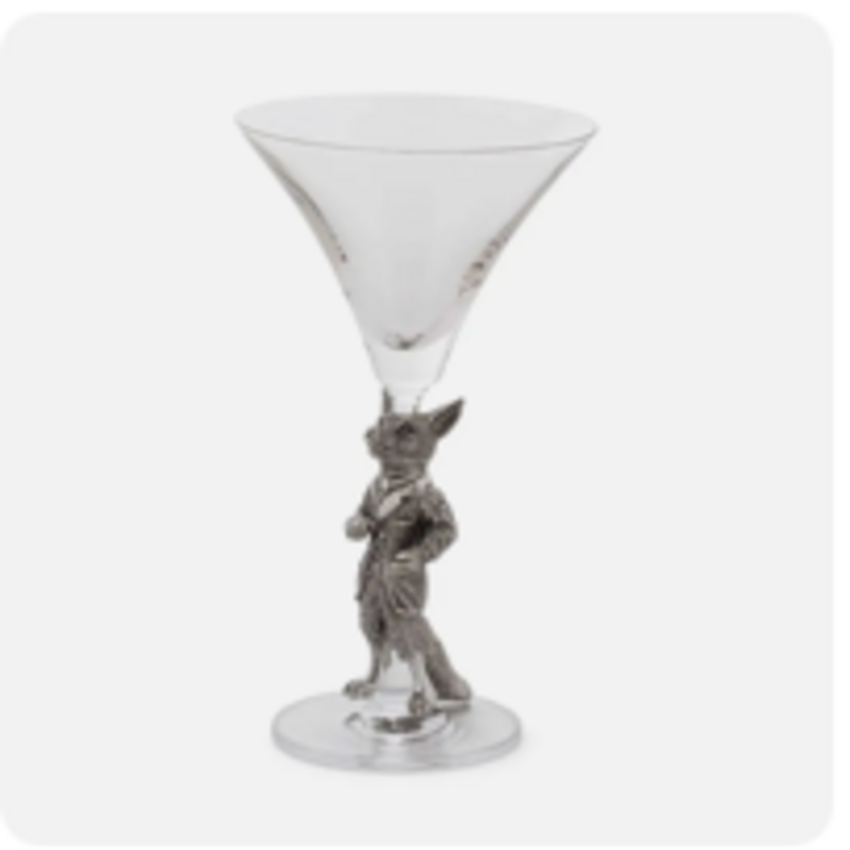 Vagabond House Hunting Dressed Fox Cocktail / Martini Glass