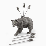 Vagabond House Pewter Black Bear Cheese Picks