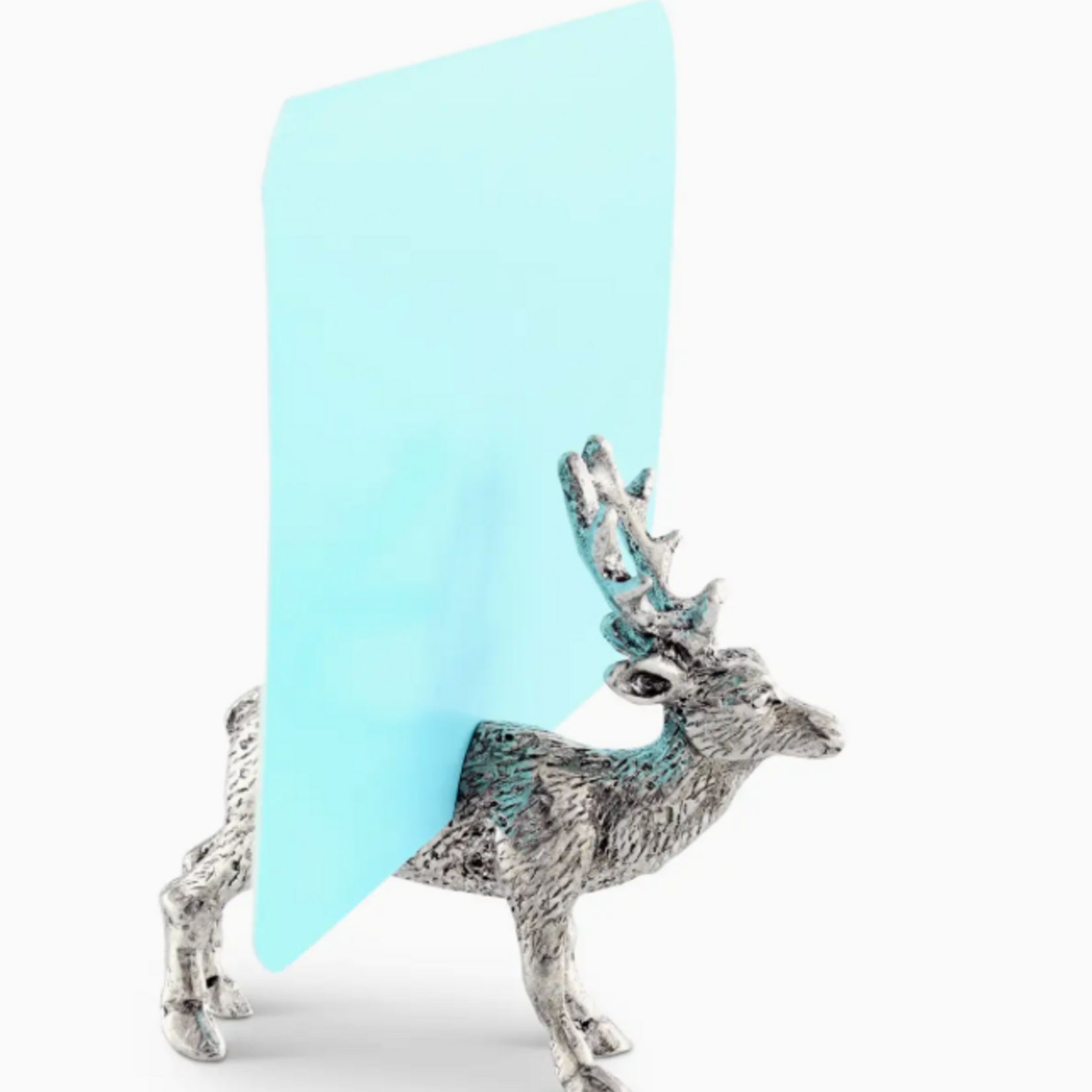 Vagabond House Pewter Deer Place Card Holder