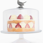 Vagabond House Song Bird Glass Covered Cake / Dessert Stand