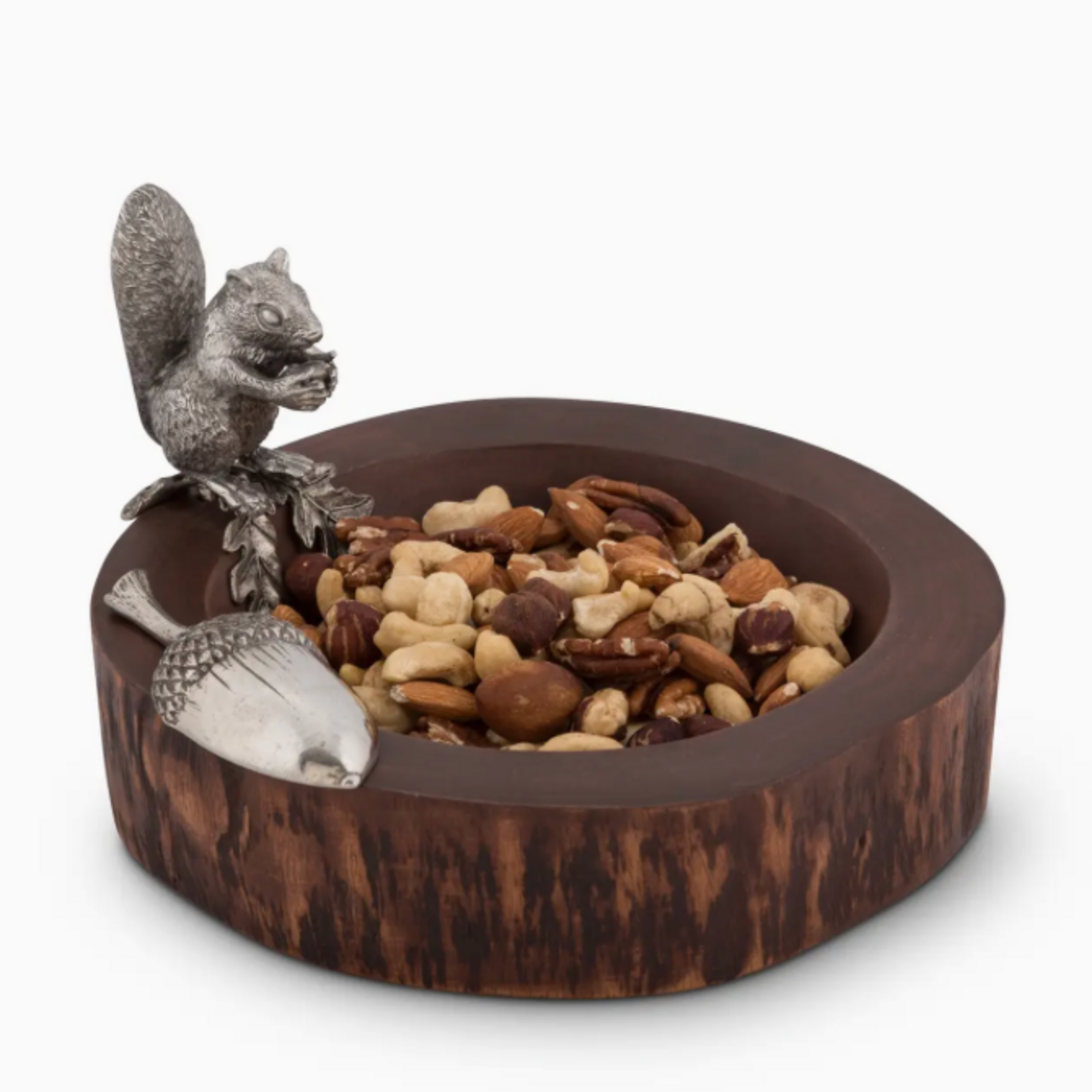 Vagabond House Standing Squirrel Nut Bowl & Scoop