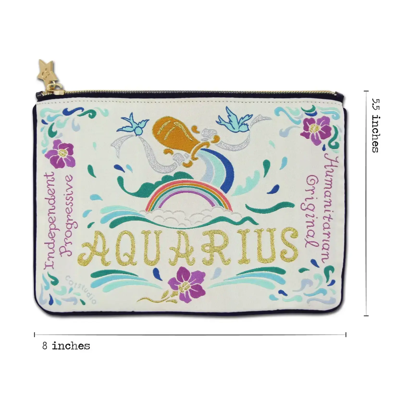 Catstudio Aquarius Astrology Zip Pouch