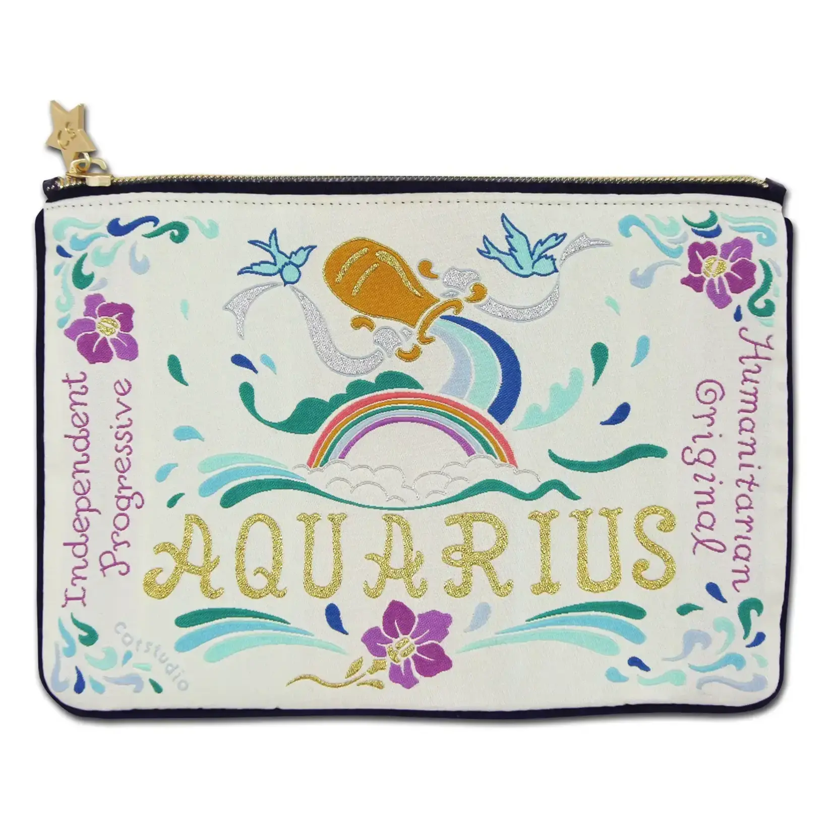 Catstudio Aquarius Astrology Zip Pouch