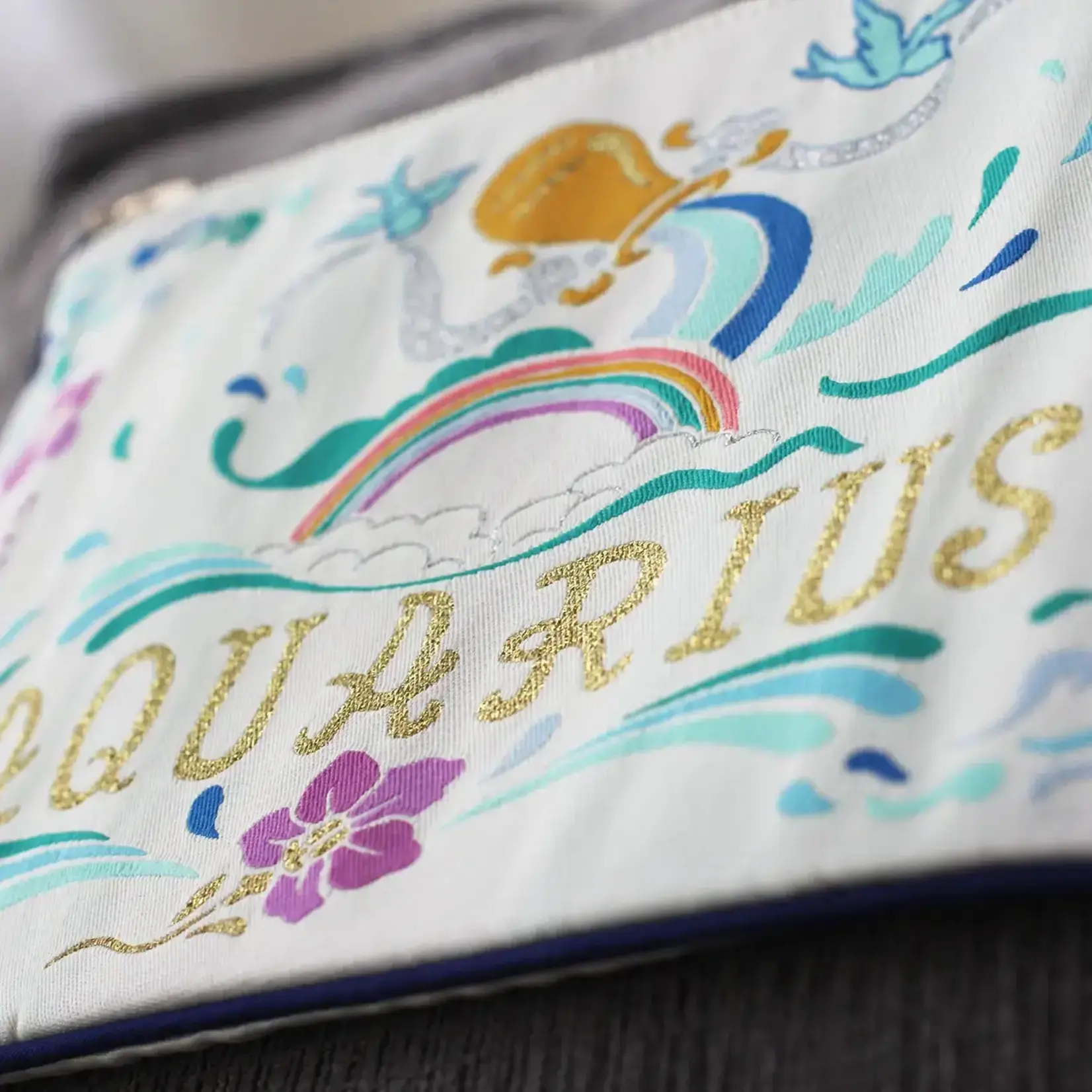 Catstudio Aquarius Astrology Zip Pouch