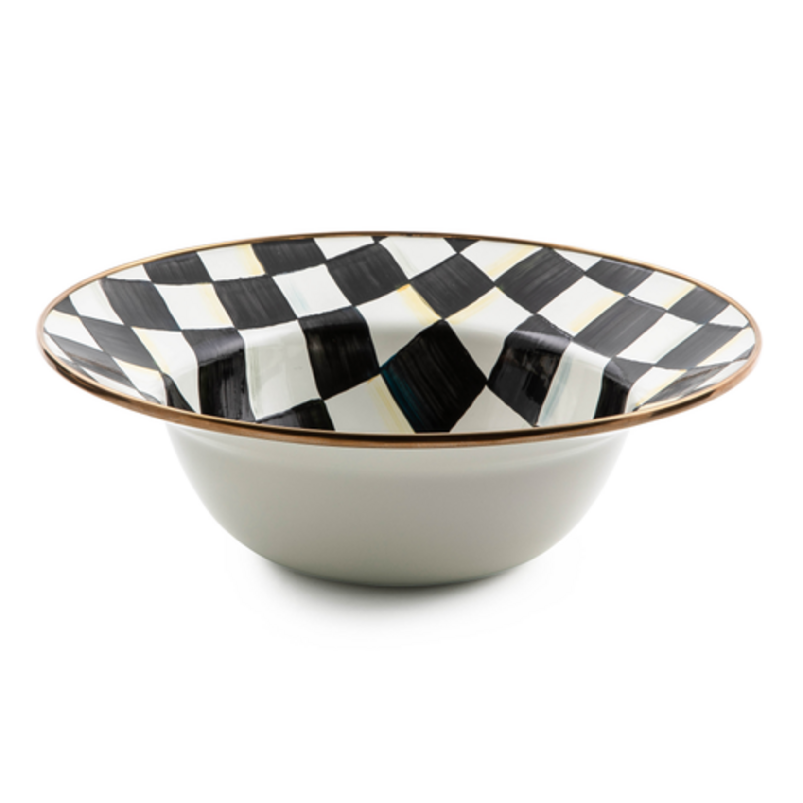 MacKenzie-Childs courtly check serving bowl
