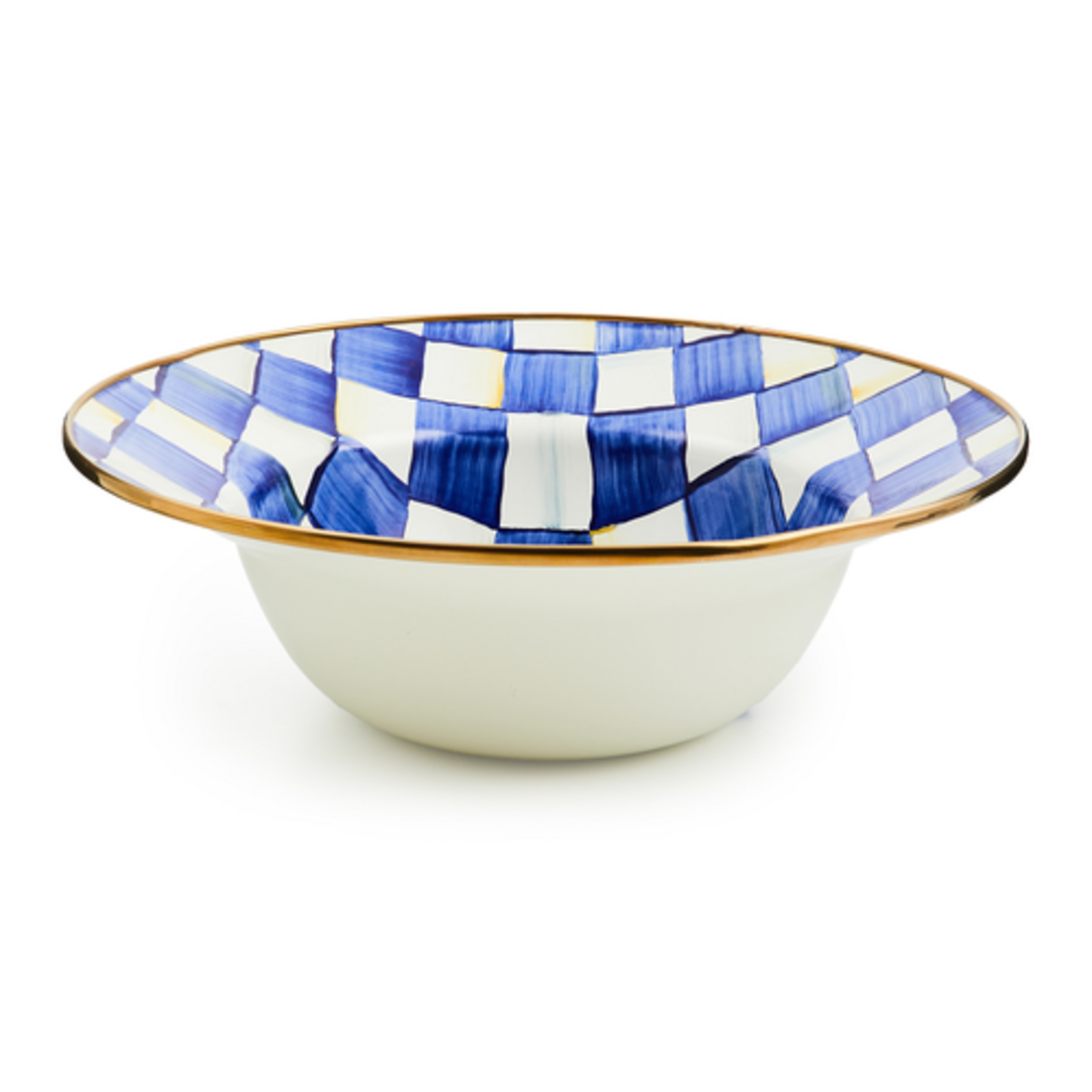MacKenzie-Childs royal check serving bowl