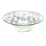 MacKenzie-Childs sterling check serving bowl