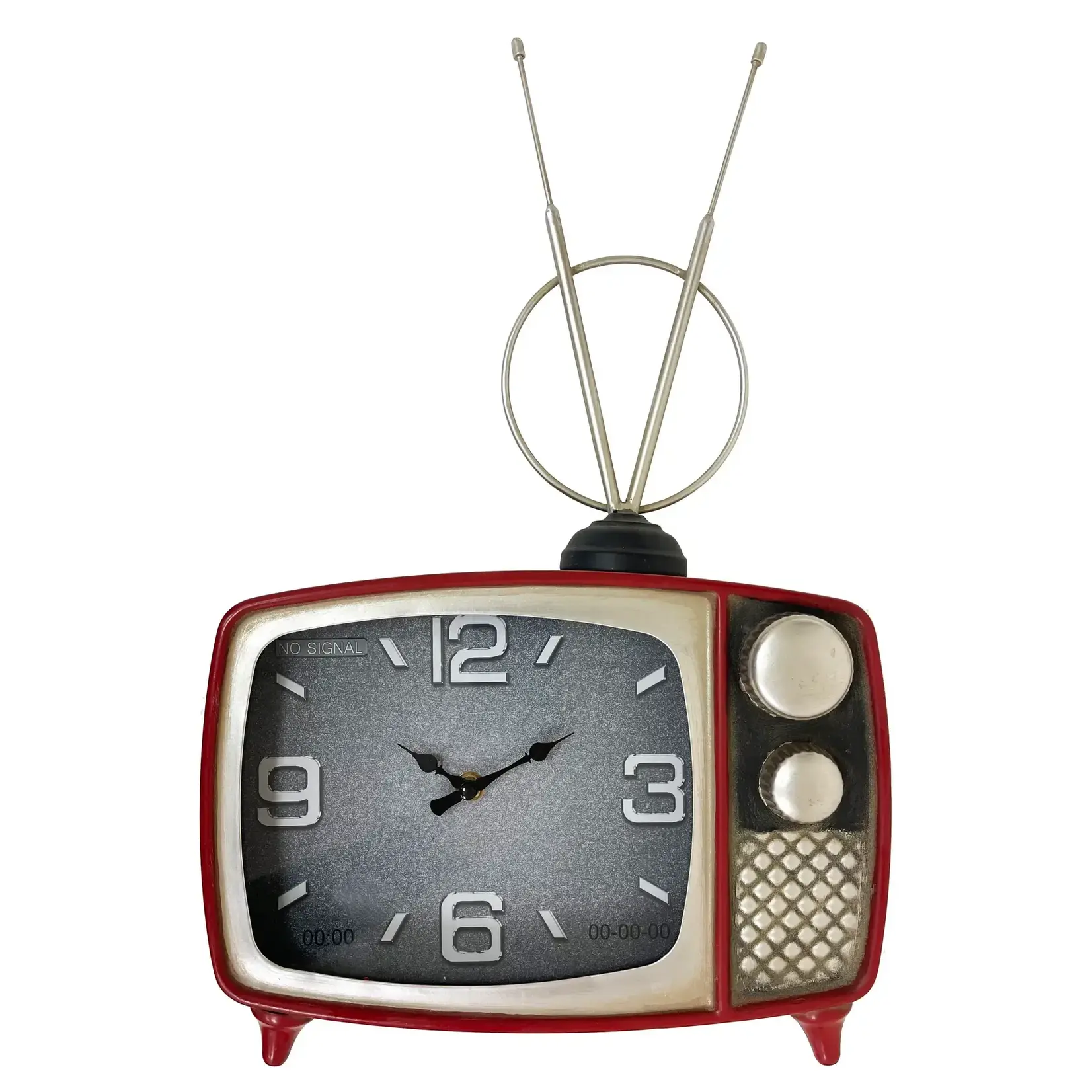 Boxman Red Classic Tv Table Clock