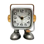 Boxman Sliver Robot Reporter Table Clock