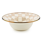 MacKenzie-Childs mocha check serving bowl