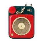 Muzen Muzen Button Mini Candy Portable Wireless Bluetooth Speaker Scarlet Red, Speaker