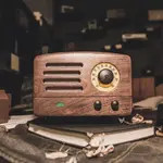 Muzen Muzen Otr Wood and Utopia Retro Portable Fm Radio Bluetooth Walnutwood, Utopia Wood