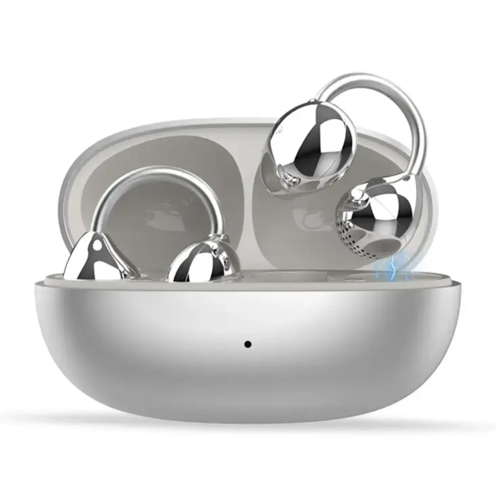 Muzen Muzen Trickle Clip-On Earbuds Silver