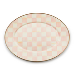 MacKenzie-Childs rosy check medium oval platter