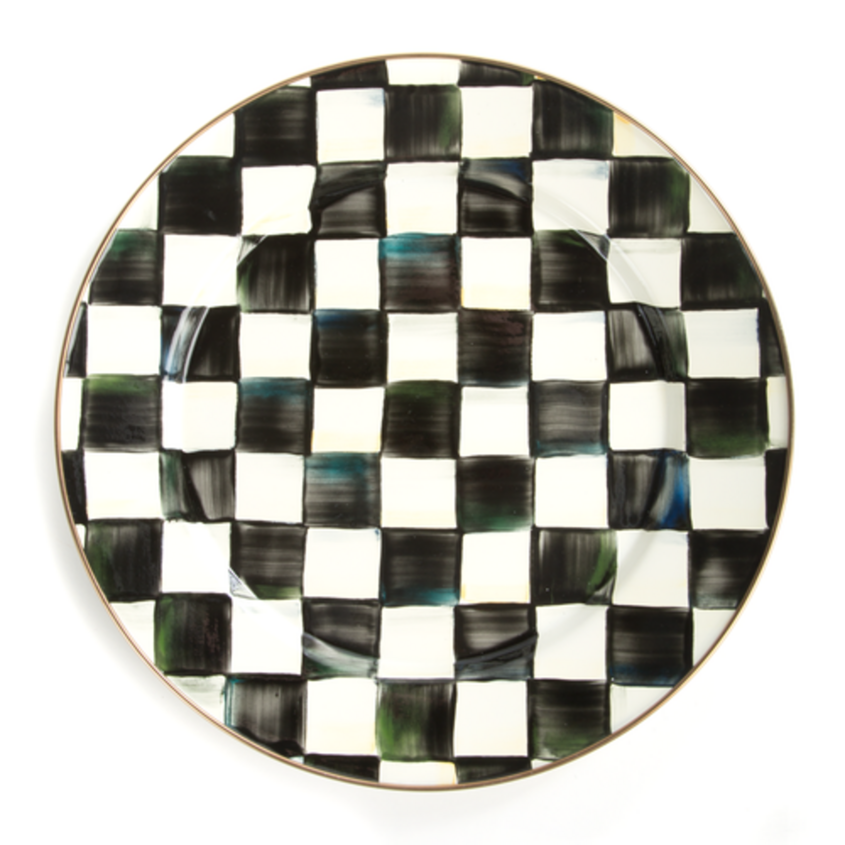 MacKenzie-Childs courtly check charger/plate