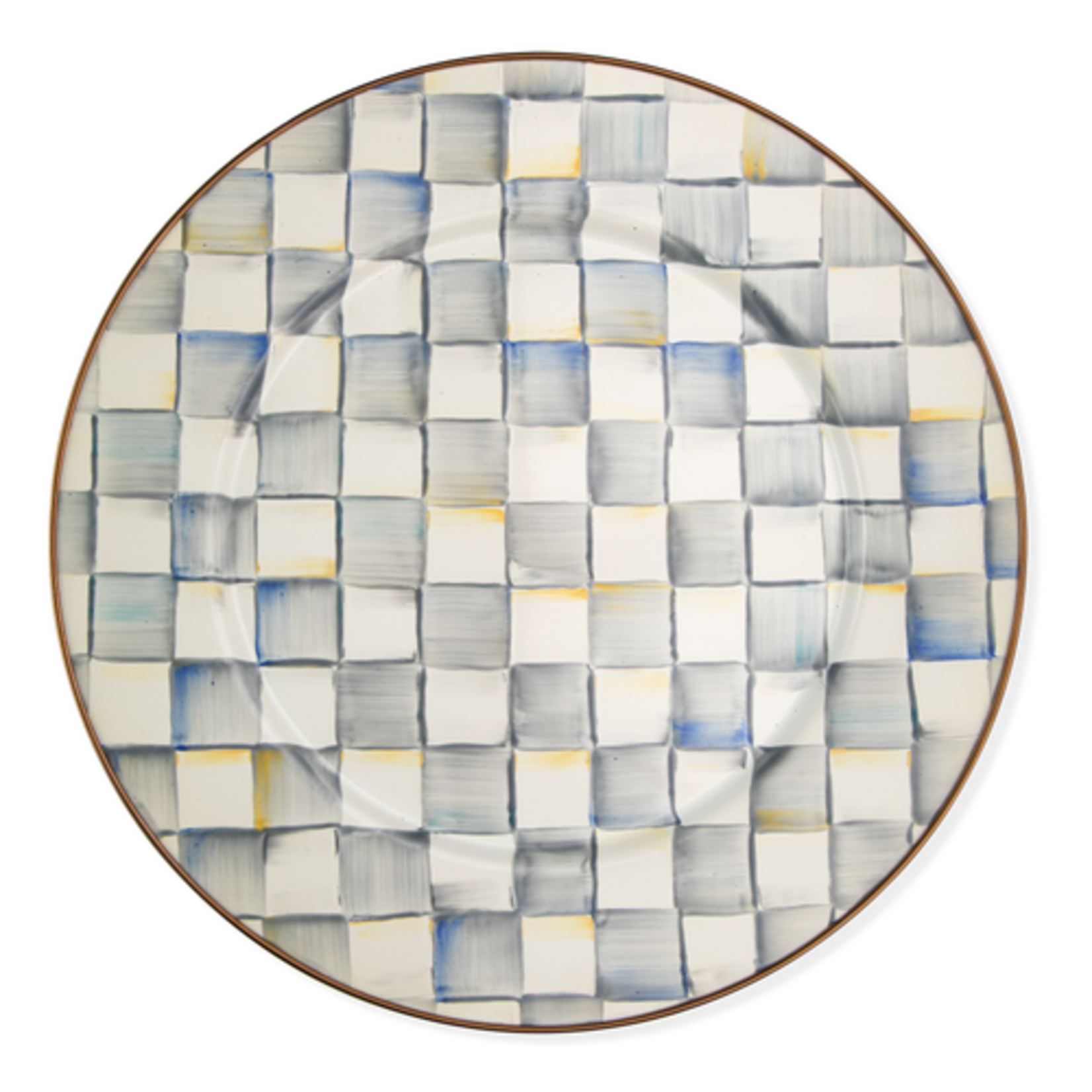 MacKenzie-Childs sterling check serving platter