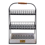 MacKenzie-Childs farmhouse tiered stand