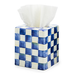 MacKenzie-Childs royal check boutique tissue box cover