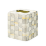 MacKenzie-Childs sterling check boutique tissue box cover