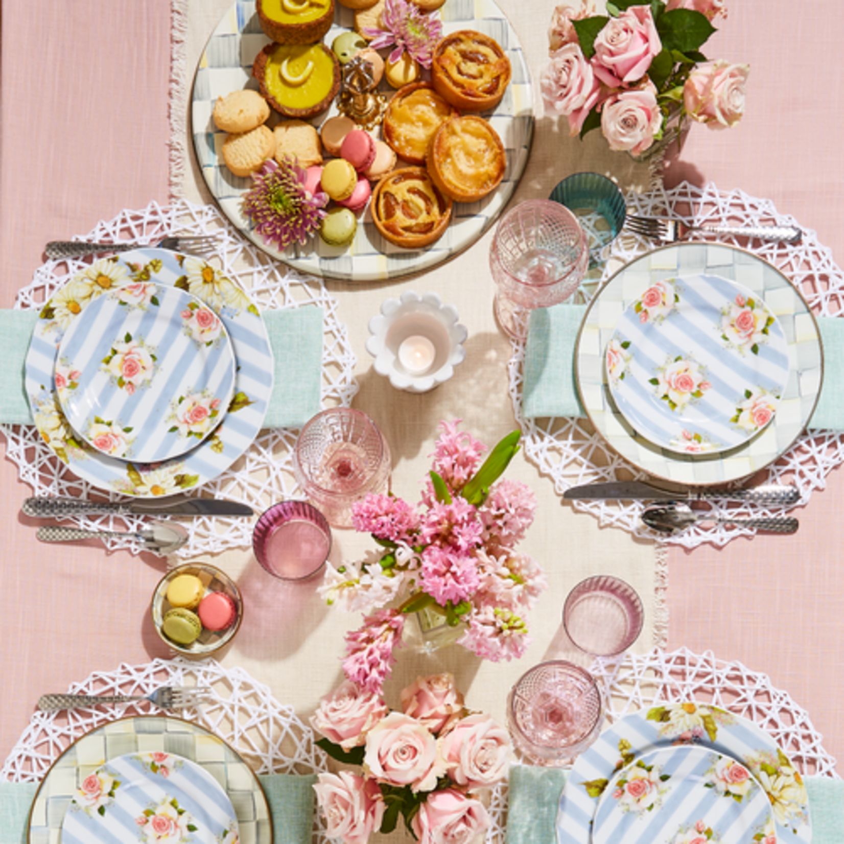 MacKenzie-Childs sterling check cheese course