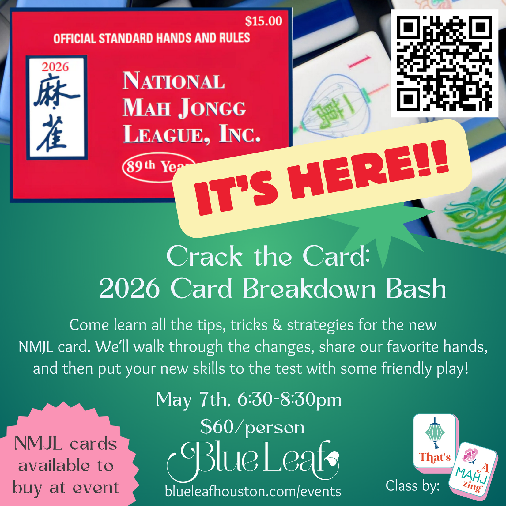 Crack the Card: 2026 National Mahjong League Card Breakdown Bash