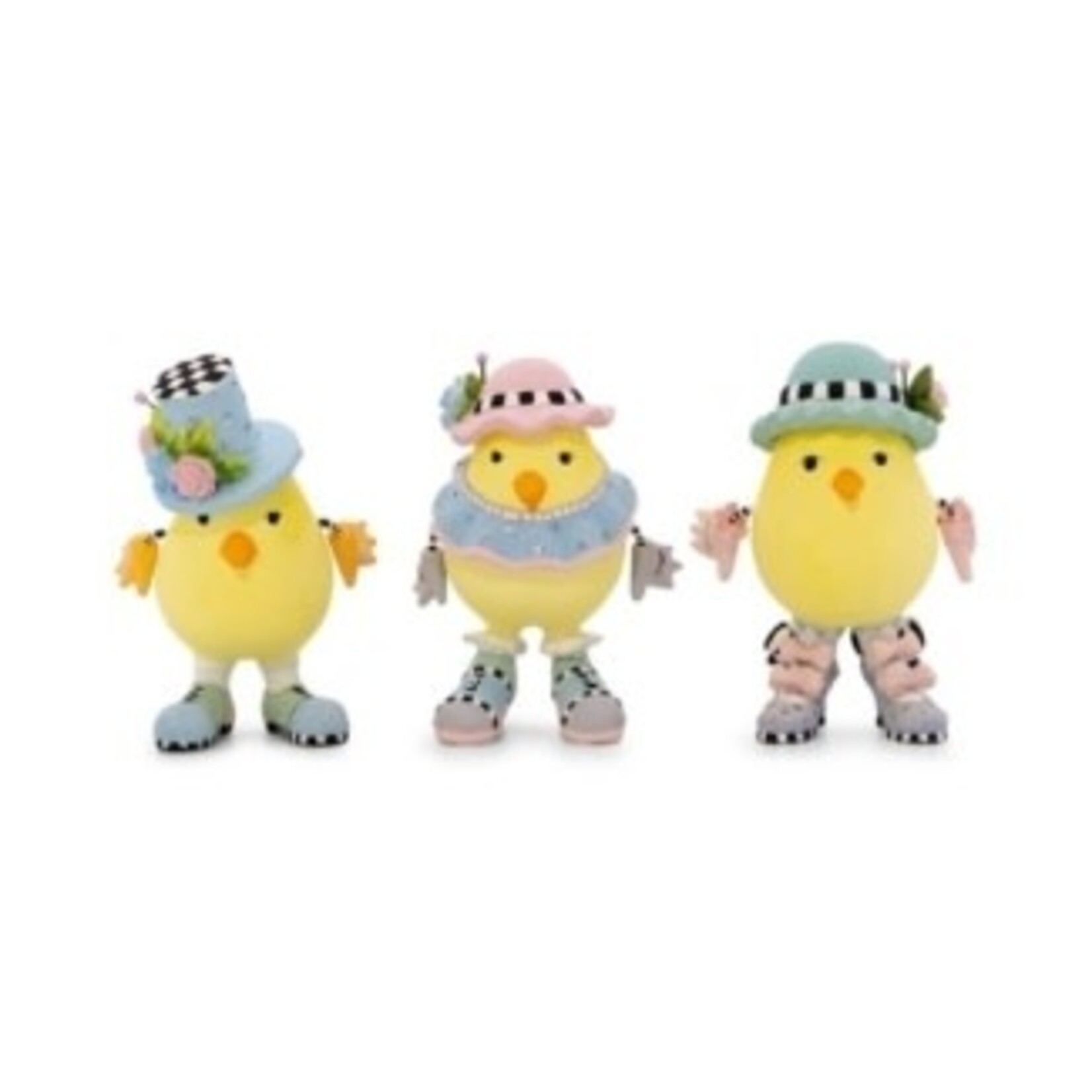 MacKenzie-Childs patience brewster chicks, set of 3
