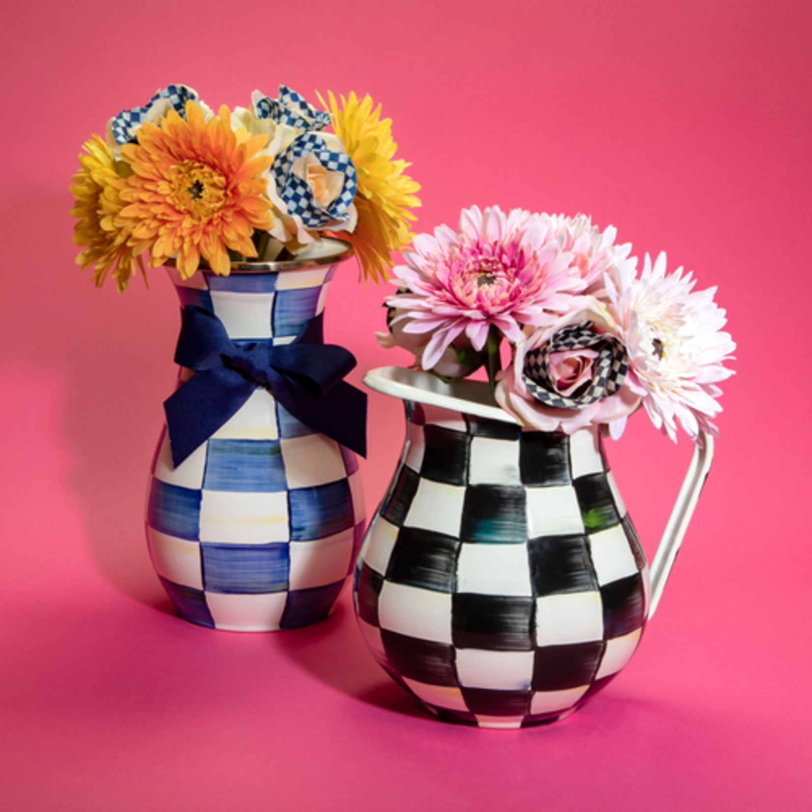 MacKenzie-Childs courtly check pitcher