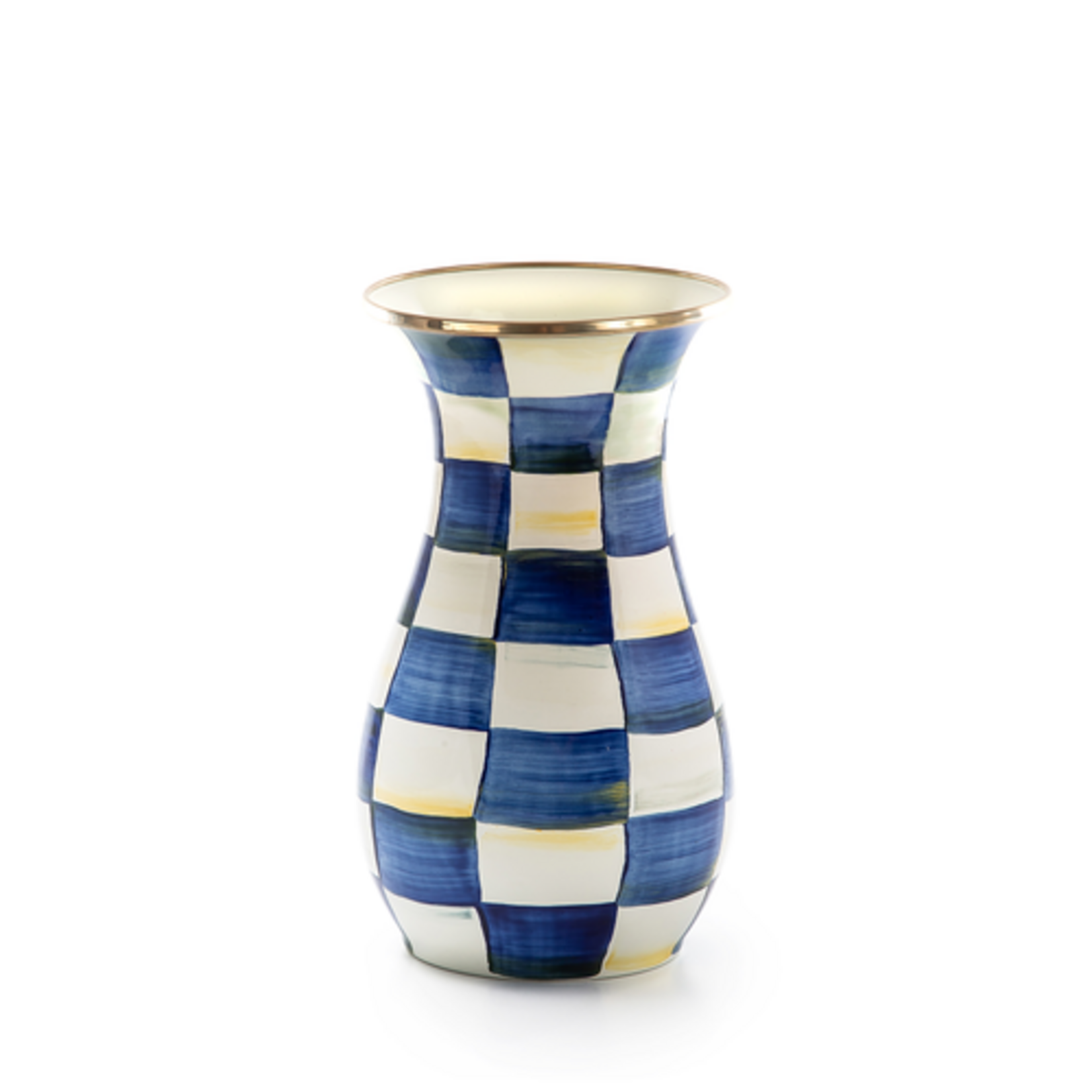 MacKenzie-Childs royal check tall vase