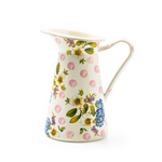 MacKenzie-Childs wildflowers pink medium practical pitcher