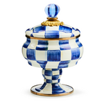 MacKenzie-Childs royal check curiosity pot