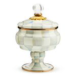 MacKenzie-Childs sterling check curiosity pot